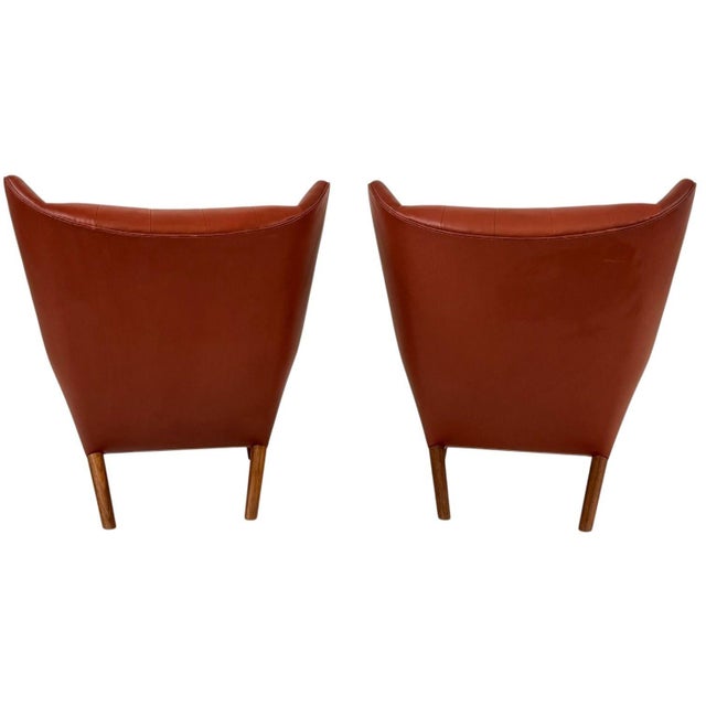 Cinnamon Hans J Wegner Pp19 for Pp Mobler Papa Bear Chairs, Denmark 1980 For Sale - Image 8 of 14