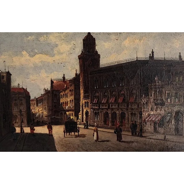 August von Siegen, Paysage, Oil on Canvas, Framed, in Flawless conditions. Designed 1890 to 1919 This piece has an...