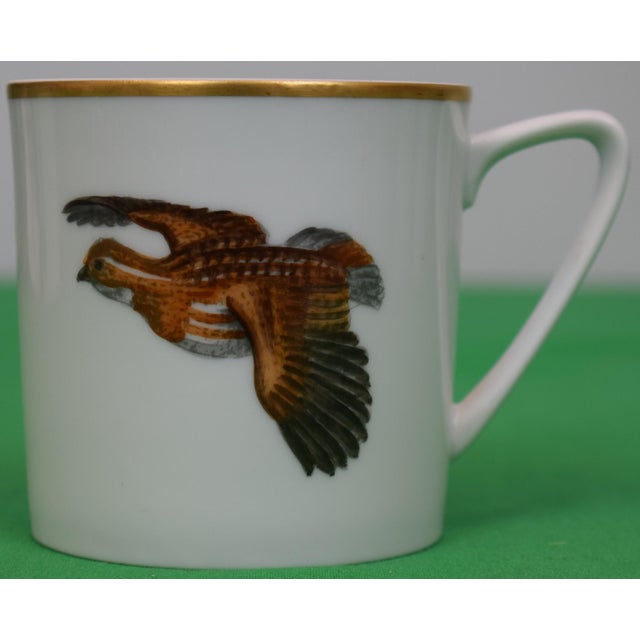 Late 20th Century Set X 6 Abercrombie & Fitch Gamebird Porcelain Mugs For Sale - Image 5 of 8