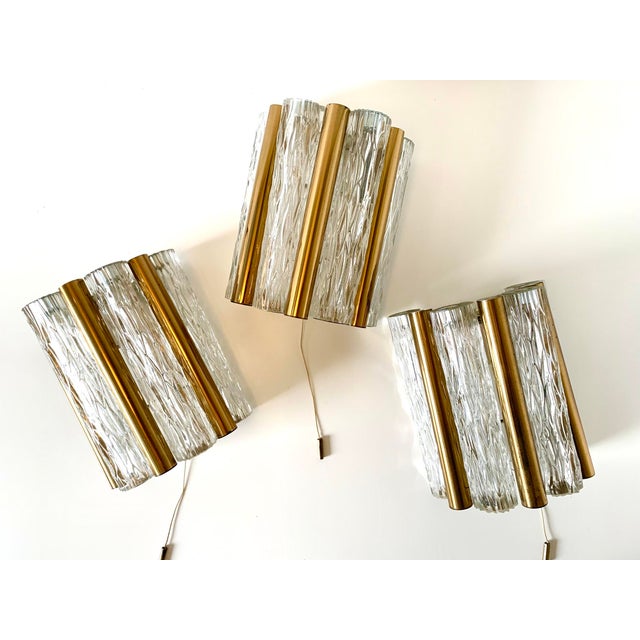 Vintage Crystal Glass Wall Lamp from Kaiser Leuchten, 1960s For Sale - Image 12 of 12