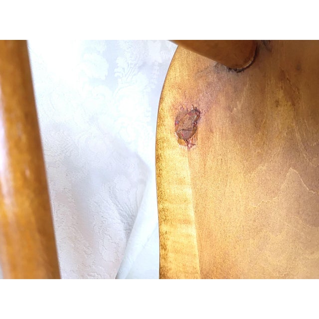 1950s Child Wooden Rocking Chair For Sale - Image 14 of 15