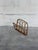 Vintage Boho Rattan Magazine Rack Newspaper Holder Scandinavian Style For Sale - Image 9 of 9