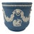 Wedgwood Blue Jasperware Jardinière With Classical Cameos and Lion’s Head Detail For Sale