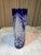 1960s German Cut to Clear Cobalt Oval Starburst Vase For Sale In Las Vegas - Image 6 of 12