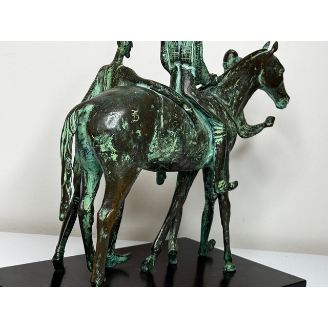 Victorian Bronze Race Horse & Jockey Group With Stable Hands Sculpture Attributed Carybé For Sale - Image 3 of 12
