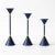 1990s Postmodern Blue Candleholders, 1980s, Set of 3 For Sale - Image 5 of 8
