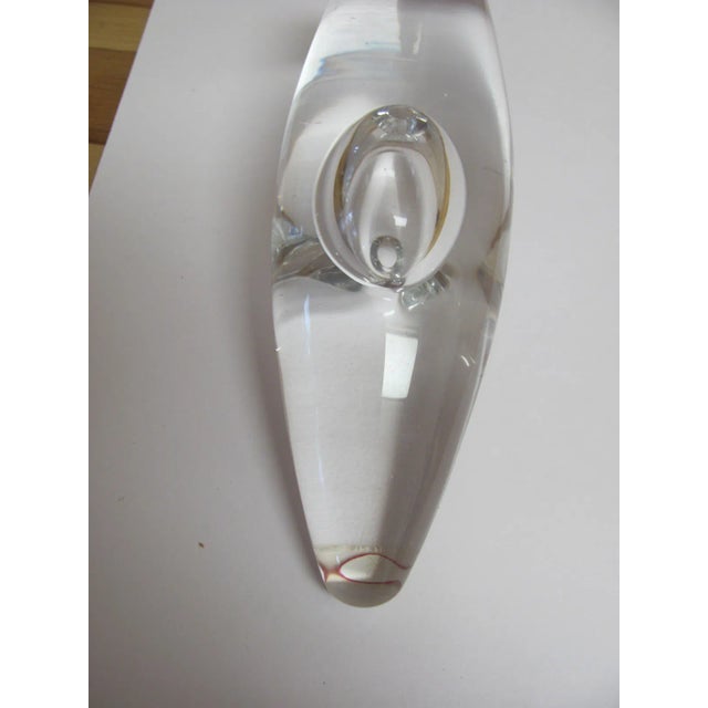 Transparent Timo Sarpaneva Orchid "Orkidea" Vase for Littala Finland 1954 Post Modern Scandinavian Glass For Sale - Image 8 of 10