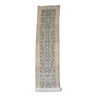 Blue Gray Vintage Persian Hamedan Runner rug no.j4755 For Sale