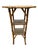 English English Tiger Bamboo Three Tiered Stand With Raffia Matting For Sale - Image 3 of 6