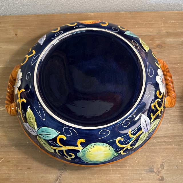 2000 - 2009 Vintage Italian Pasta Bowl Serving Platter Large For Sale - Image 5 of 8