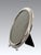 Late 20th Century Elegant English Silver Plated Oval Photo Picture Frame 5 X 7" For Sale - Image 5 of 6