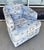 2020s New Showroom Sample Swivel Chair With Nautical Upholstery For Sale - Image 5 of 8