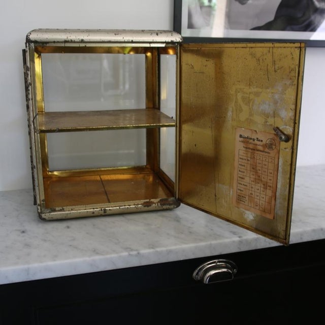 Mid-Century Modern Vintage Metal Display Case by Jacobs Kaffee, 1950s For Sale - Image 3 of 13