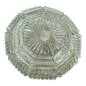 Vintage Pressed Glass Trinket Box