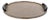 Cameroon Mink Leather Round Serving Tray with Handles, 18" For Sale