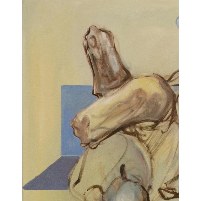 Abstract Abstract Horse Oil on Canvas Painting Titled "Moonlight Sonata" Signed by Artist For Sale - Image 3 of 7