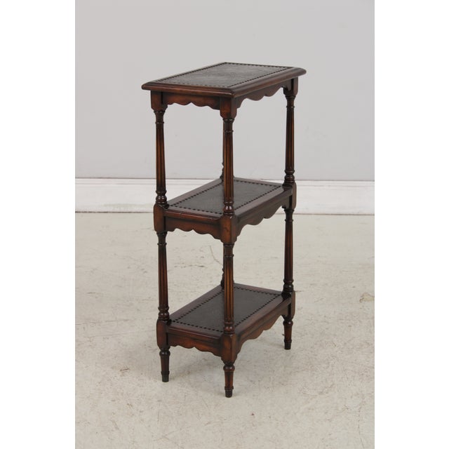 Theodore Alexander Theodore Alexander 3 Tier Metal Top Stand Table For Sale - Image 4 of 17