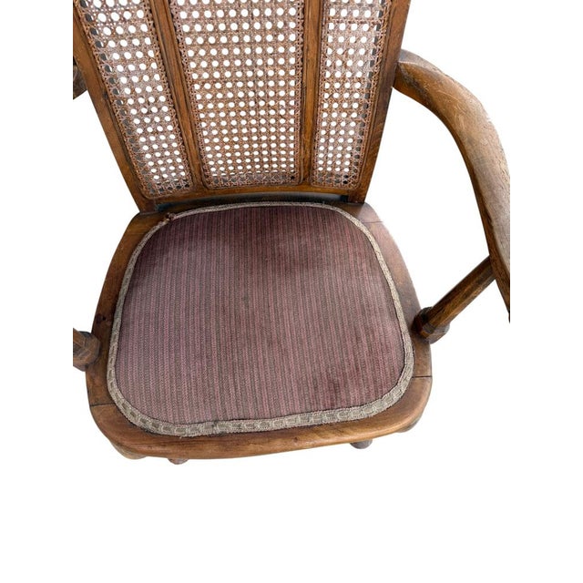 Wood Antique Louis XV French Armchair, 1900 For Sale - Image 7 of 11