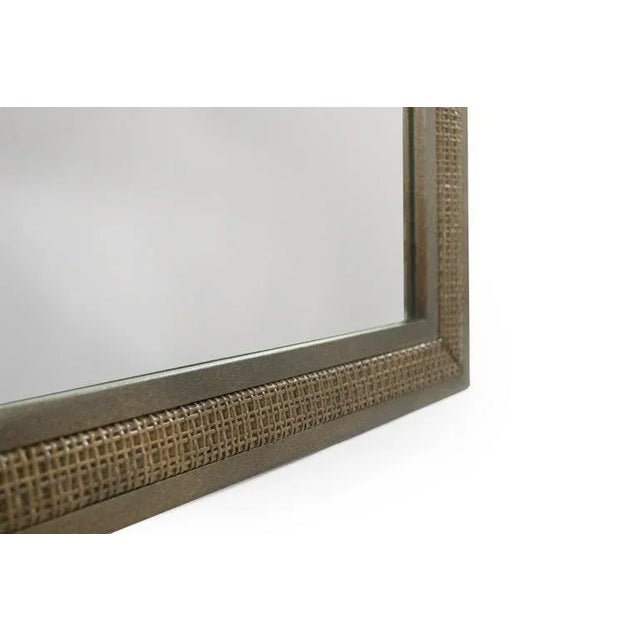 Brown Mahogany Caned Matching Mirrors by Edward Wormley for Dunbar, 1950s - a Pair For Sale - Image 8 of 11