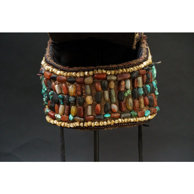 Metal Vintage Tibetan Headdress For Sale - Image 7 of 7