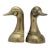Vintage Brass Duck Bookends, a Pair For Sale