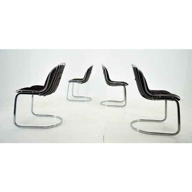 Chrome Dining Chair by Gastone Rinaldi, Italy, 1970s For Sale - Image 11 of 17
