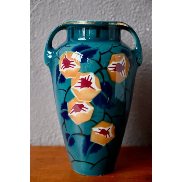 Large Vintage Vase by Keller & Guérin Lunéville, 1920s For Sale - Image 4 of 13