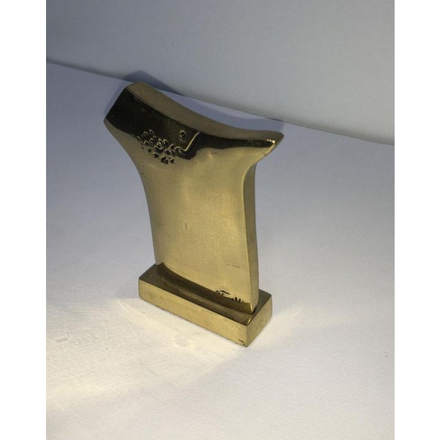 Metal Italian Bronze Abstract Sculpture by Ottorino Tonelli, 1980 For Sale - Image 7 of 18