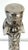 Early 20th Century Large Art Nouveau Silver Overlay Grapevine Decanter , Alvin Silver Co. For Sale - Image 13 of 14