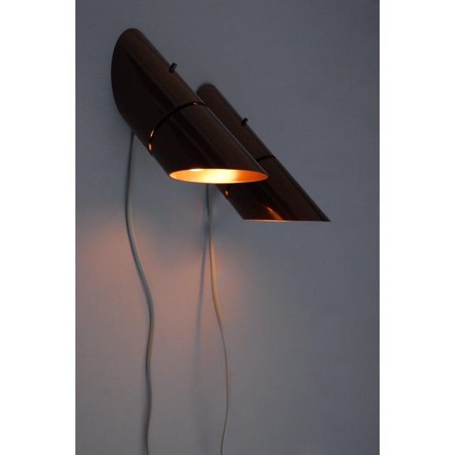 Mid-Century Modern Phister Wall Lamps by Hans Due for Fog & Mørup, 1970s, Set of 2 For Sale - Image 3 of 10