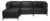Axis 4pc Sectional Avanti Black Titanium Frame For Sale