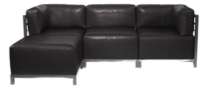 Axis 4pc Sectional Avanti Black Titanium Frame