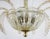Glass MidCentury 24k Gold Infused and Rigaree Murano Frond Pendant Light For Sale - Image 7 of 12