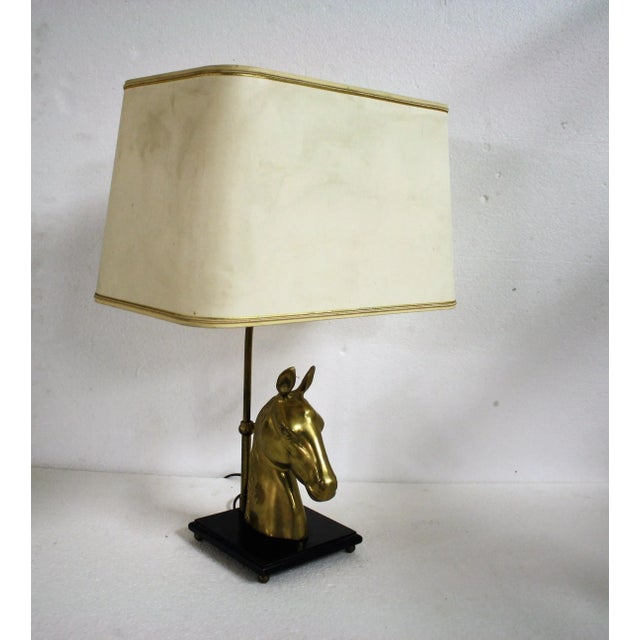 Brass Horse Head Table Lamp, 1970s For Sale - Image 14 of 14