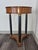 Wood Petite French Empire Style Walnut Side Table With Ebonized Columns For Sale - Image 7 of 13