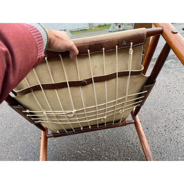 Set of Scandinavian Safari Chairs attributed to Arne Norell, 1973 For Sale - Image 9 of 11