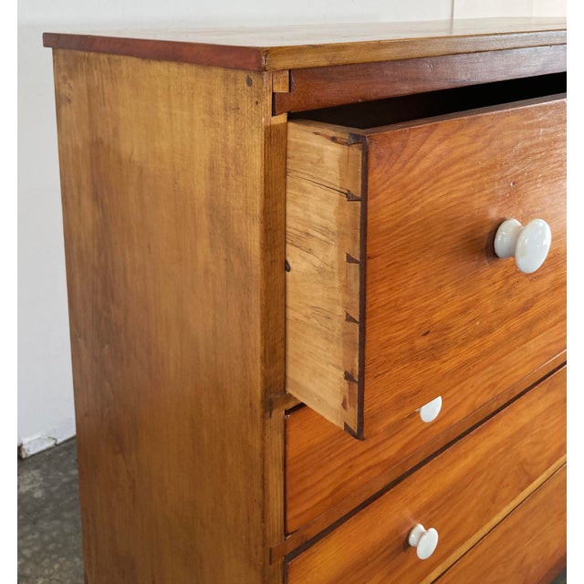 Antique Early American Country Pine Dresser W/ Porcelain Knobs For Sale - Image 10 of 10