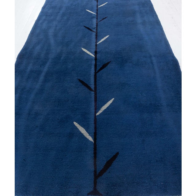 Modern One-of-a-kind Vintage Persian Meshad Handmade Wool Runner For Sale - Image 3 of 7