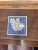 Mid-Century Modern Vintage Blue Rooster Tile Coaster Motif Dish For Sale - Image 3 of 7
