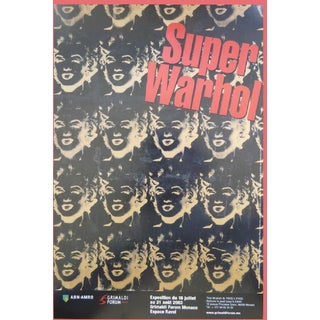 Original Exhibition Poster, Super Warhol, Monaco after Andy Warhol, 2003 For Sale