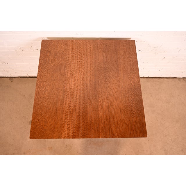 Stickley Mission Oak Arts & Crafts Spindle Side Table, Newly Refinished For Sale In South Bend - Image 6 of 12