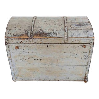 Scandinavian 19th Century Dome-Top Trunk For Sale