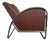 Tubular Armchair in Brown Leather, 1920s For Sale