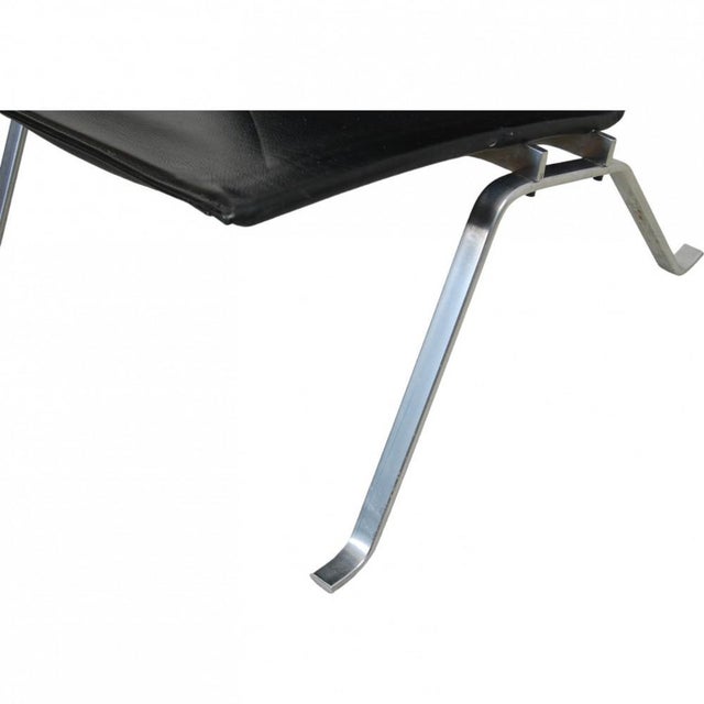 Animal Skin Pk22 Chair in Black Leather by Poul Kjærholm for Kold Christensen, 1970s For Sale - Image 7 of 18