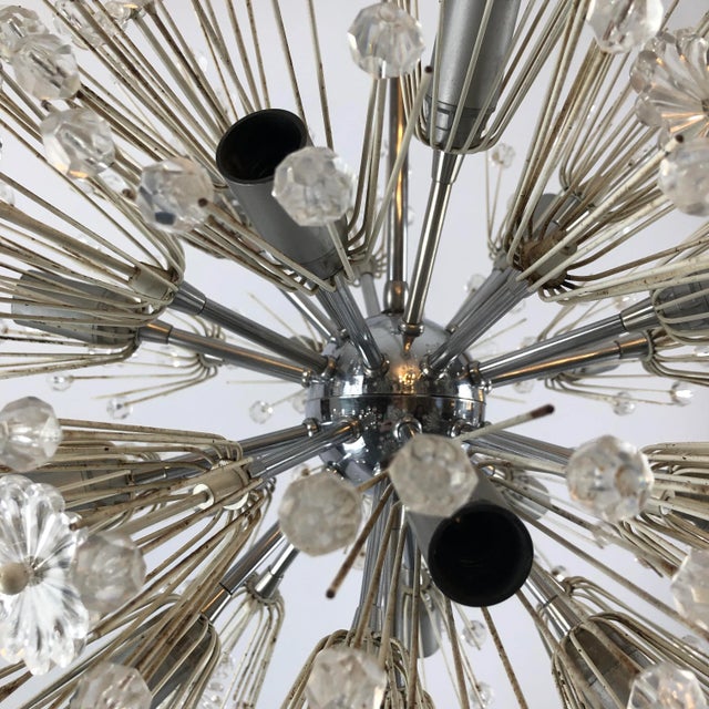 Chrome and Glass Sputnik Chandelier by Emil Stejnar, 1970s For Sale - Image 12 of 13