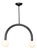 Regina Andrew Happy Steel Pendant, Small, Oil Rubbed Bronze For Sale