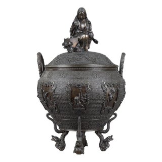 Large Perfume Burner or Koro by Oshima Joun, 1870s For Sale