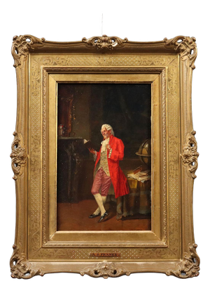 Albert Joseph Franke, Oil on Panel, Framed