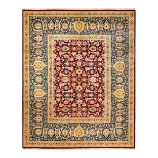 Mogul, One-of-a-Kind Hand-Knotted Area Rug in Red, 8' 2" x 10' 2" For Sale