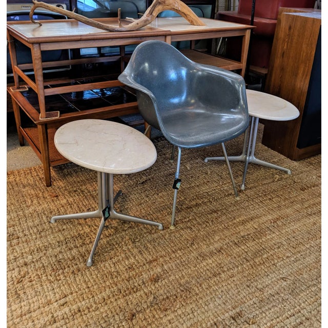 Alexander Girard for Herman Miller Marble Side Tables With La Fonda Bases, Mid-Century For Sale - Image 6 of 10